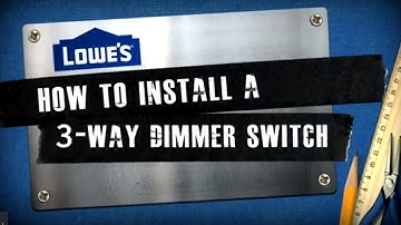 How to Install a 3-Way Dimmer Switch