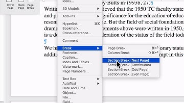 Setting two different page numberings in the same Word doc (for front matter in thesis/dissertation)