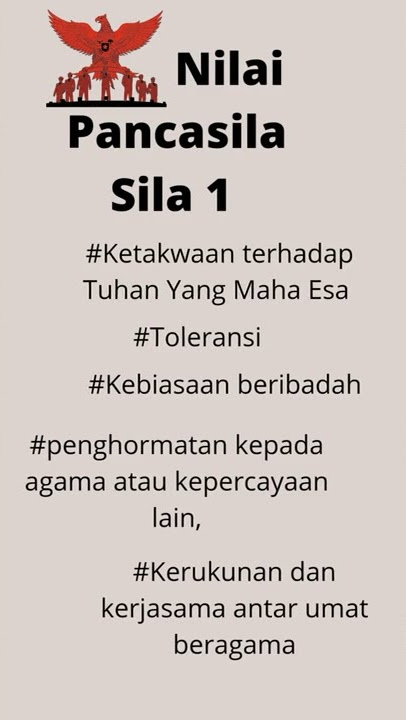 Nilai-nilai Pancasila 1