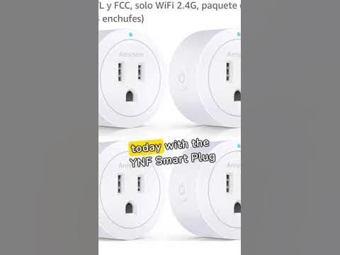 YNF Enchufe Inteligente, Compatible Con Alexa, Fácil Configuración Con Un Comando De Voz, Control De Voz, Control Remoto, Temporizador Y