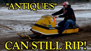 Vintage Snowmobile Race!  Rapid River Relic Riders 18th Annual Snowmobile Show