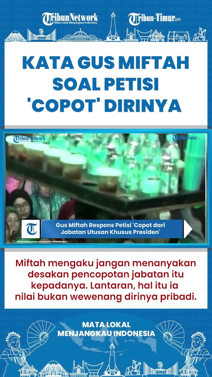 SHORT | Gus Miftah Respons Petisi 'Copot dari Jabatan Utusan Khusus Presiden'