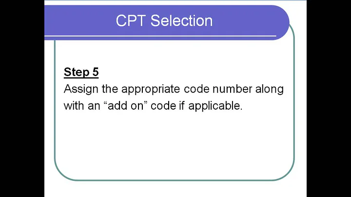 Select the appropriate CPT Code