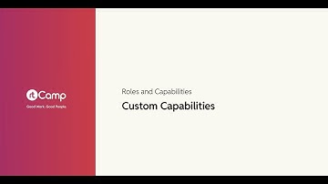 Custom Capabilities