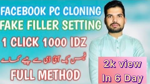 How To Cloning Facebook ids || Best Clone Method In Pc  || Cloning New Working Method 2021