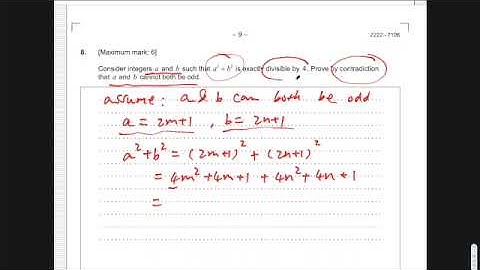 IB math AA HL past paper 2022 TZ1 paper1 #8 prove by contradiction