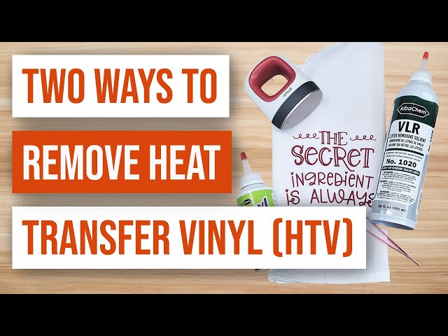 ✌️TWO WAYS to Remove Heat Transfer Vinyl (HTV) 