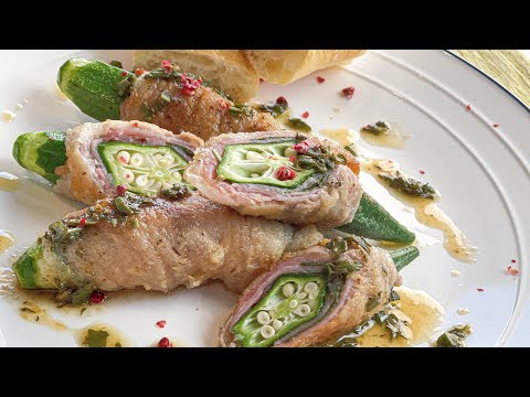 オクラのサルティンボッカ【saltimbocca】