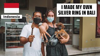 I made my own silver ring in BALI! | Silver jewellery making class | Sidemen, Bali