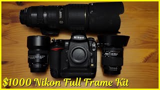$1000 Nikon Full Frame DSLR Kit with samples [Nikon D3]