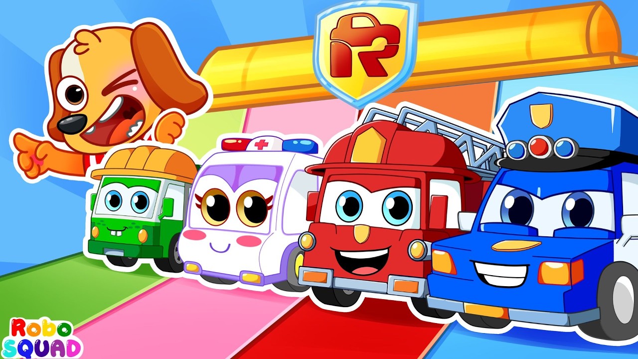 Job & Occupation Song | Police Patrol Team🚓 Fire Truck, Police Car, Ambulance | RoboSquad Kids Songs