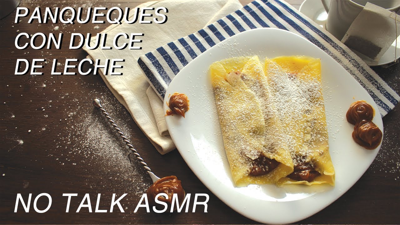 Panqueques con Dulce de Leche - No Talk ASMR cooking recipe
