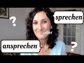 ansprechen / sprechen: Was ist der Unterschied?