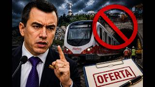 ¡NOBOA VUELVE A OFRECER POR 2 VEZ APIAR EL METRO DE QUITO!