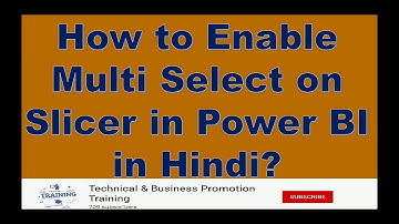 How to Enable Single and Multi Select on Slicer in Power BI in Hindi