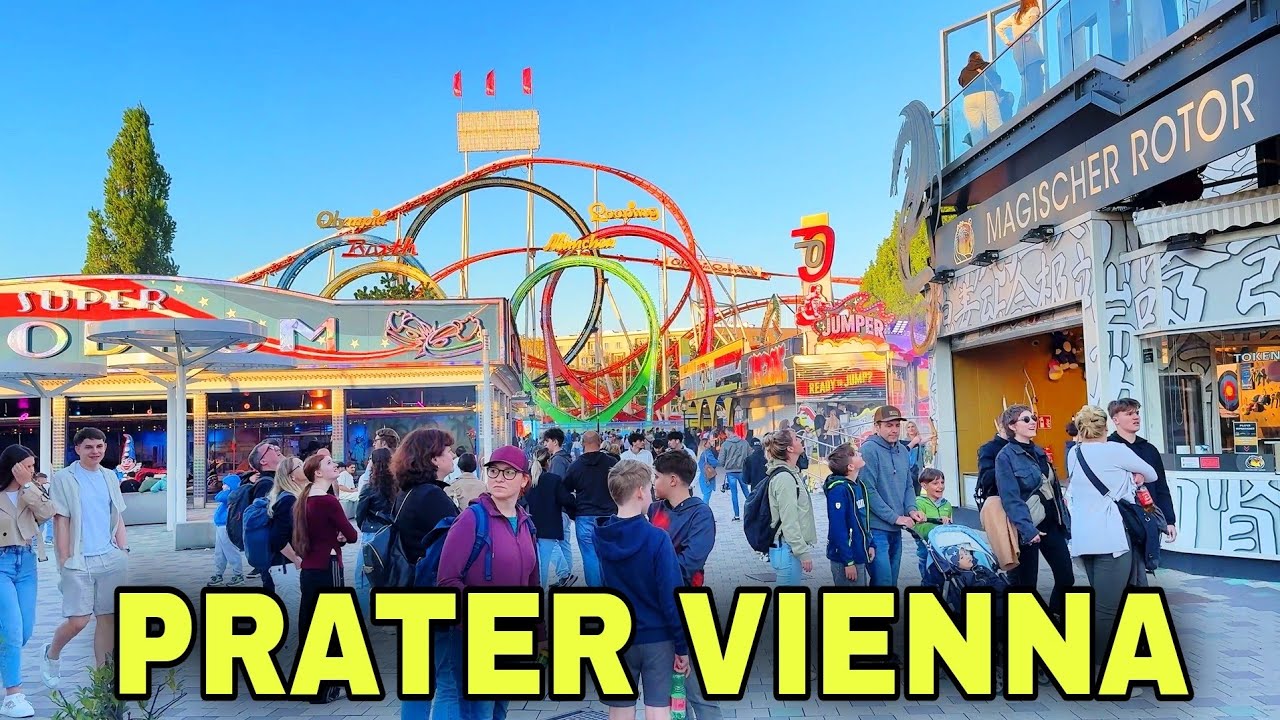 Vienna, Prater Park 🇦🇹 Biggest Amusement Park in Austria