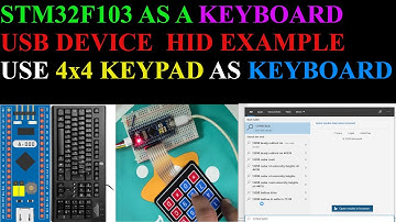 Use STM32 as a KEYBOARD || F103C8 || USB Device HID
