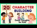 20 SENTENCES OF CHARACTER BUILDING for KIDS / Good Behaviors Children Should Learn / GMRC