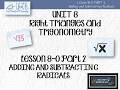 GEOMETRY - ALGEBRA: ADD AND SUBTRACT Radicals (Square roots)