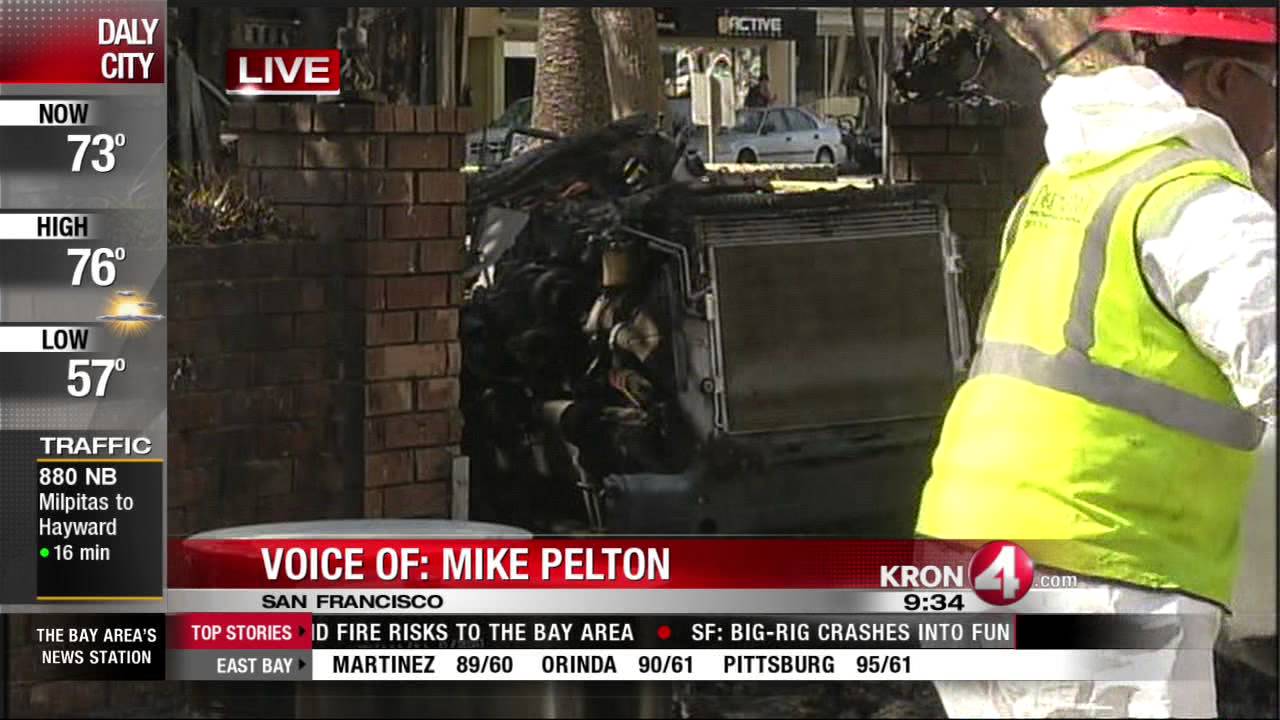 Big Rig Crashes into Castro District Funeral Home - YouTube