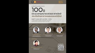 โครงการสัมมนาวิชการ “100 ปี ประมวลกฎหมายแพ่งและพาณิชย์: ประเด็นปัญหาการครอบครองปรปักษ์”