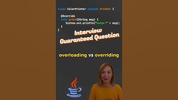 Java Interview Classic ⚡️ Overloading vs Overriding