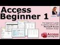 Microsoft Access Beginner 1, Complete Course. For Access 2016, 2019, 365 Tutorial. Video Training.