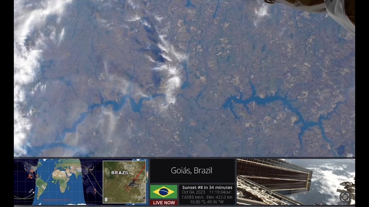 Oct 4 2023 Earth Space View: Across Brazil - unique landscape patterns, from ISS