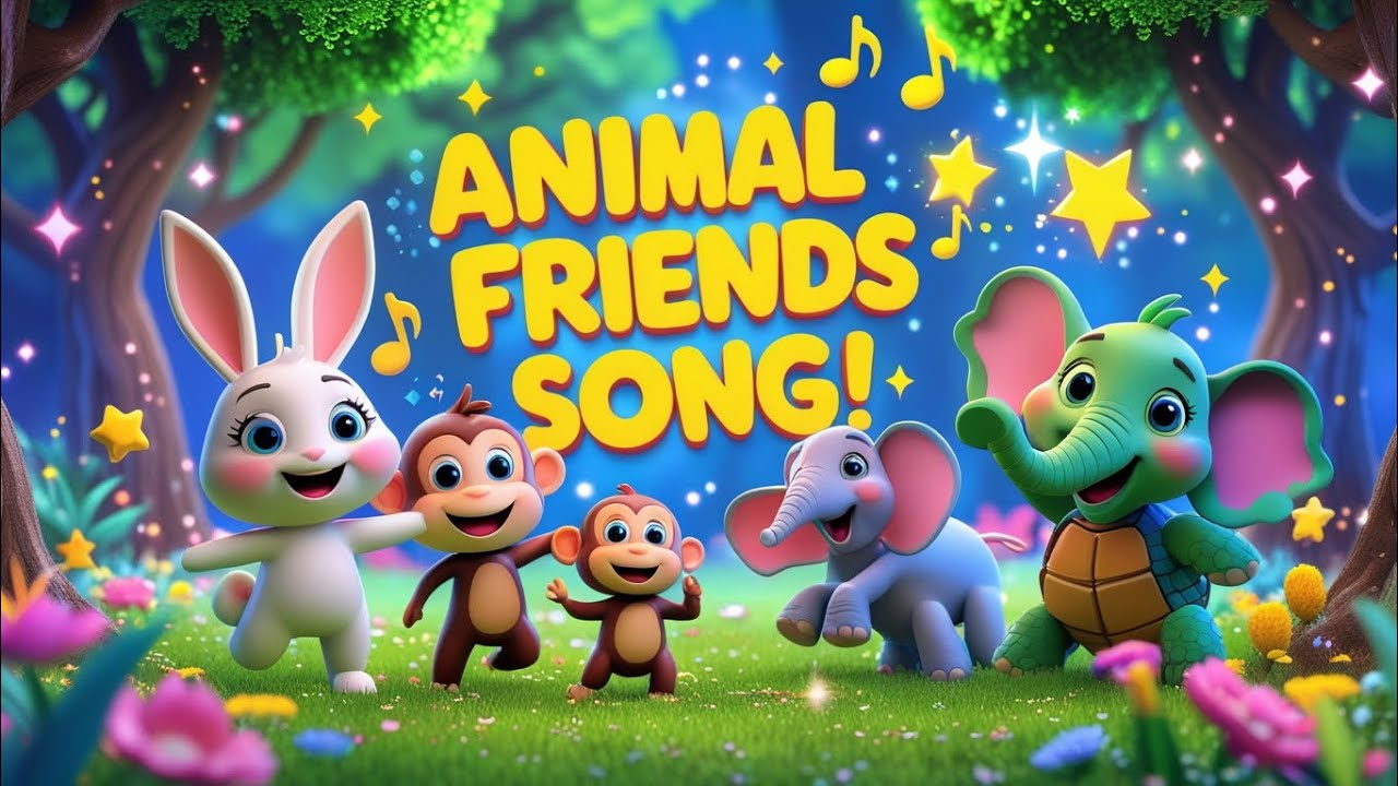 "Animal Friends Song in Hindi | Fun 3D Animated Kids Video 