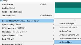 How to Setup UNO R3 WiFi ATmega328P ESP8266