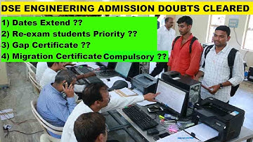 DSE engineering admission process 2022-23 doubts cleared | Direct second year engineering 2022-23