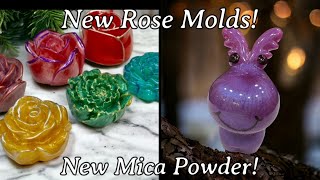 #442 Trying New Molds & New Mica Powders Today! Meet Violet!