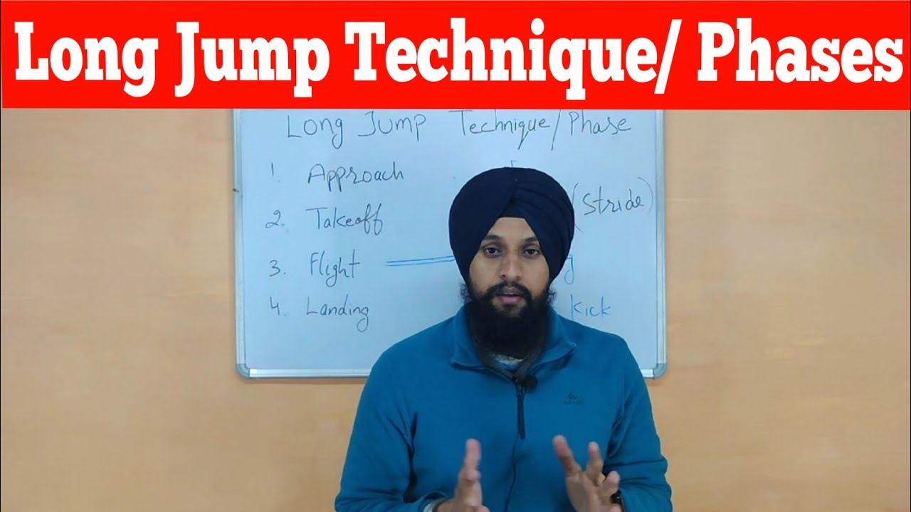 Long jump Technique and phases in hindi / physical education - YouTube