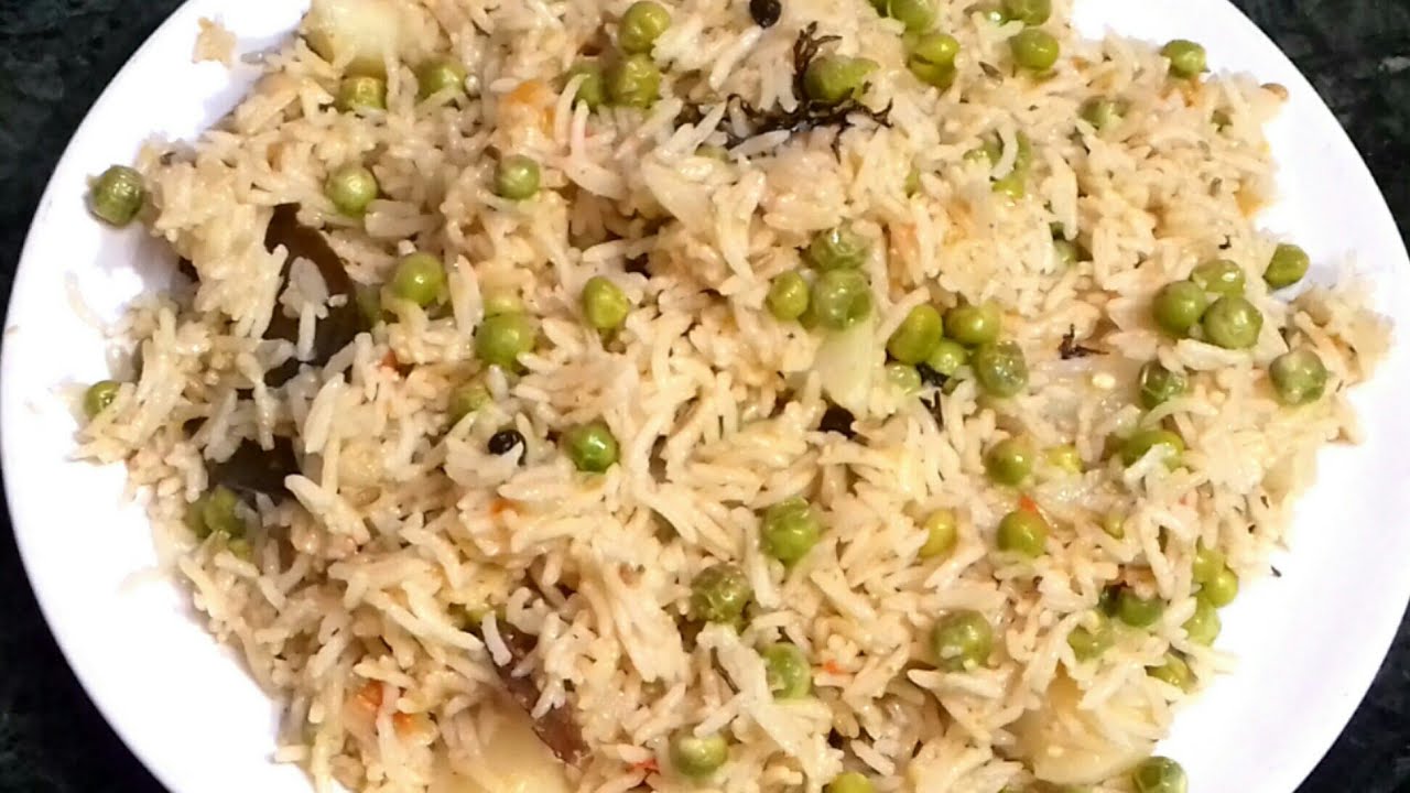 Matar Pulao Recipe Peas Pulao Pressure Cooker Pulao Rice Recipe by Cook with heart YouTube
