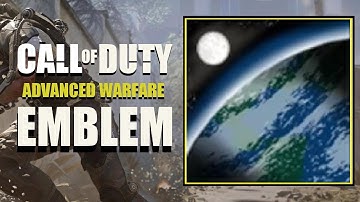 COD AW / Call of Duty Advanced Warfare : Moon Over Earth Emblem Tutorial