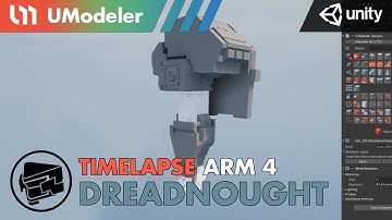 3D Modeling in Unity - Timelapse of modeling an Arm in the Dreadnought with UModeler 4/4