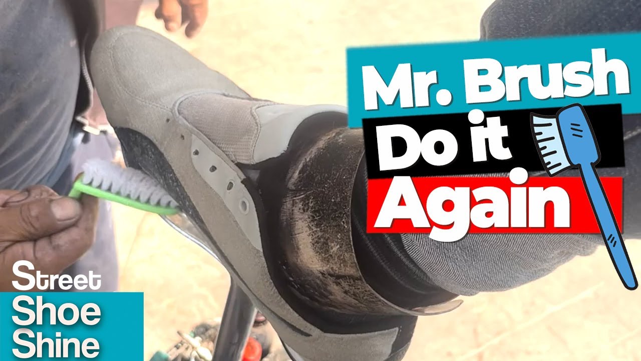Mr ToothBrush MASTER Shoe Shine PUMA Suede Sneakers Cleaning #asmr ...