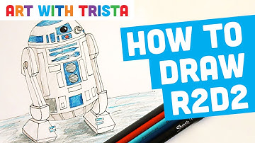 How to Draw R2-D2 Star Wars Drawing Tutorial - Art With Trista