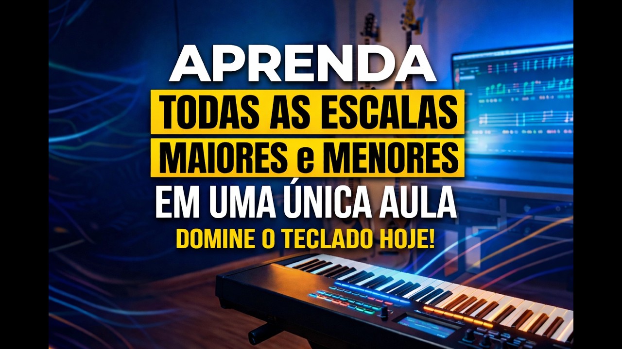 Aprenda TODAS as Escalas MAIORES e MENORES em Uma Única Aula