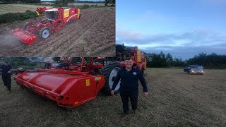 GRIMME VARITRON 470 PLATINUM- 4 ROW- SELF PROPELLED POTATO HARVESTER MAKES A GRAND ENTRANCE!