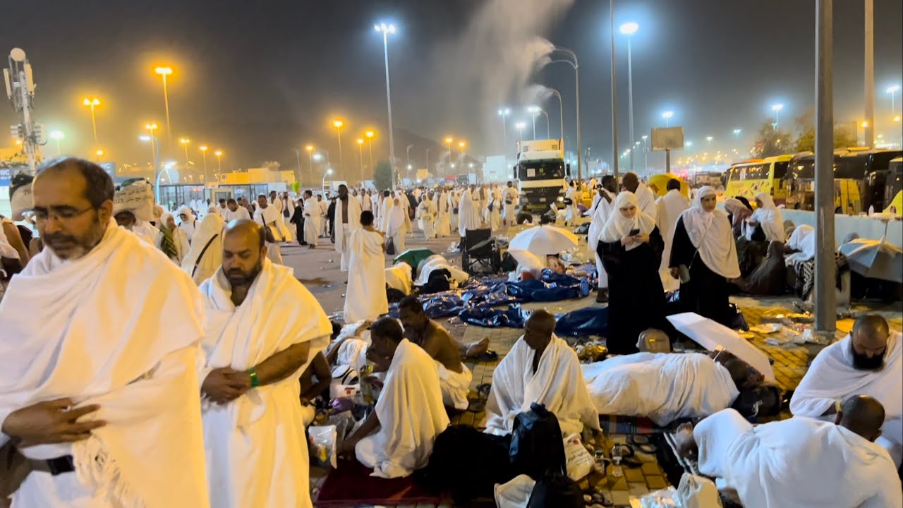 المبيت بمزدلفة و اجواء جميلة مع الحجيج