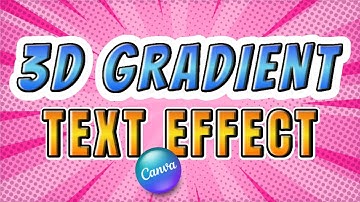 How to make 3D text effect in Canva | Typography Art Canva Tutorial