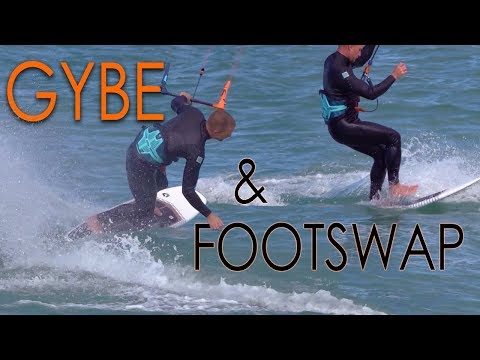 Gybe & Footswap Tutorials  (Strapless & Directional Kitesurf Series)
