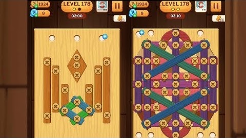 Screw Puzzle: Wood Nut & Bolt - Level 178