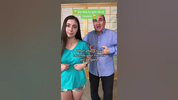 Do this to get rid of nausea.🥴