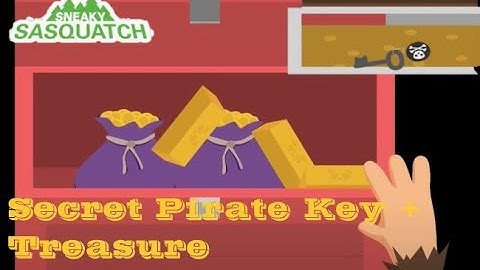 Sneaky Sasquatch - Pirate Treasure map and Chest