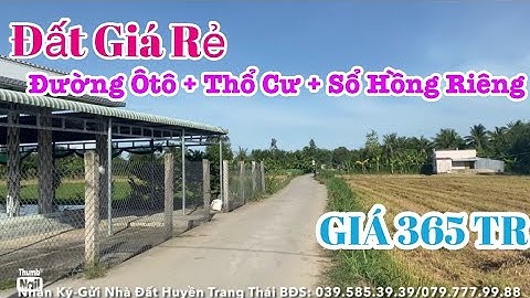 Tập 46❤️☘️Bán Đất Giá cực kỳ rẻ 365tr, sổ hồng riêng ở xã Vĩnh Hựu, Gò Công tây , Tiền giang