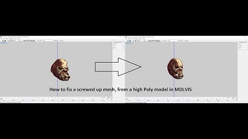 How to Fix a screwed up mesh with MDLVIS from a high poly Model