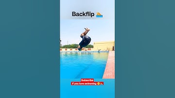 Ultimate Backflip into Swimming Pool #swimmingtips #swimming #learnswimming