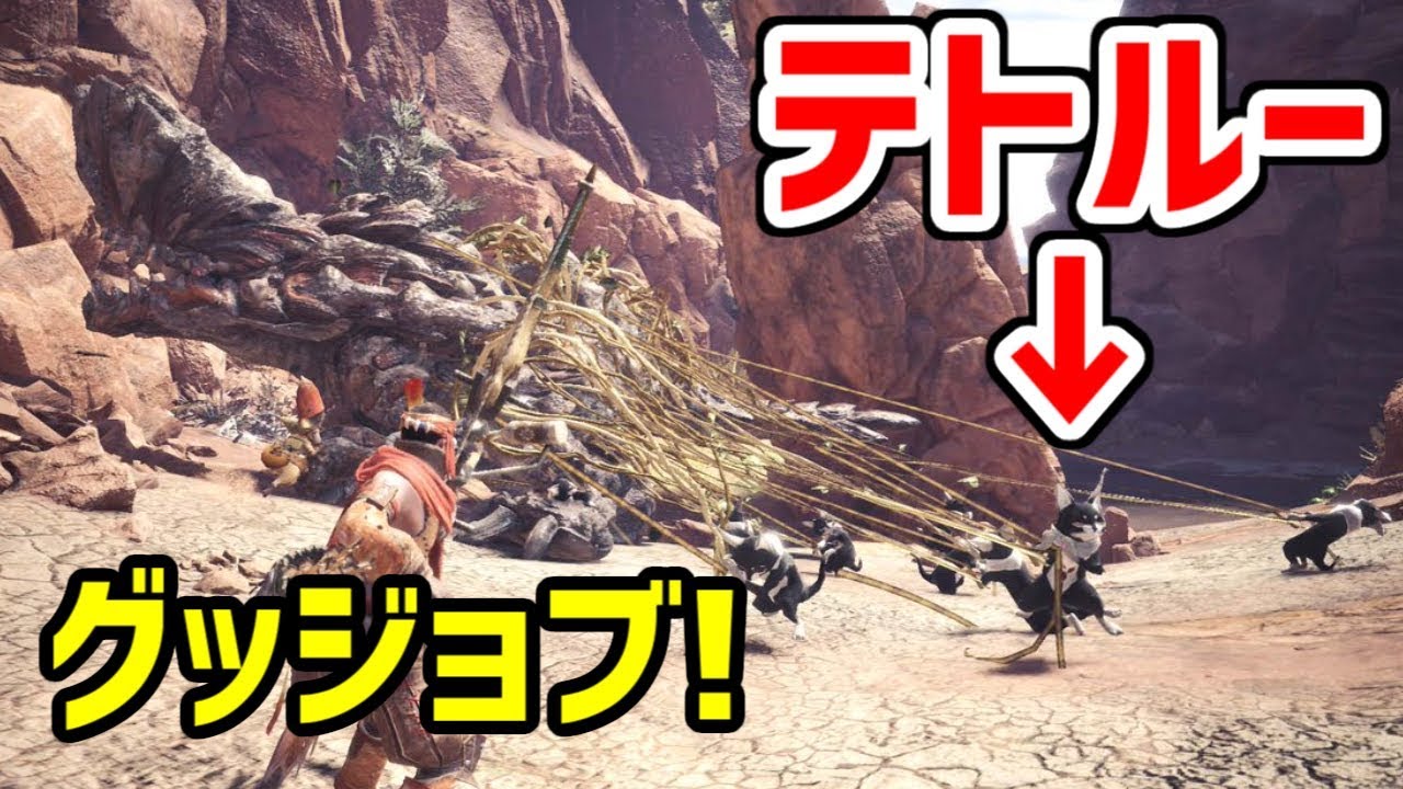 Mhw テトルーと協力してボルボロスを拘束 これがモンハンワールドの狩りだ モンスターハンター ワールド ベータテスト版 実況プレイ Ps4 Pro Youtube